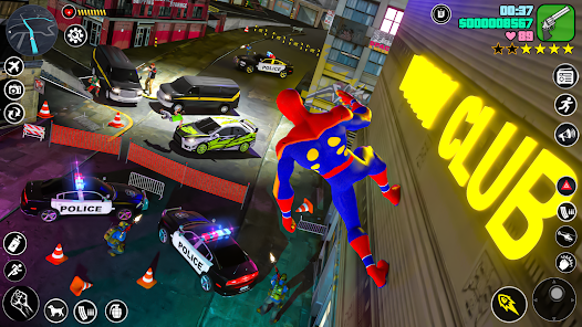 Spider Rope Hero Rescue City screenshot 7