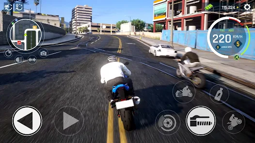 Real Moto Driving Racing World screenshot 11