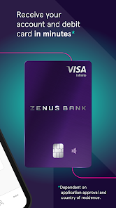 Zenus Bank: U.S. bank accounts screenshot 2