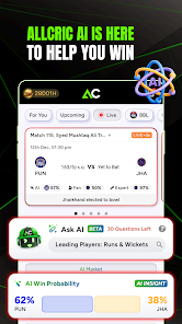 AllCric-AI Cricket Predictions screenshot 1
