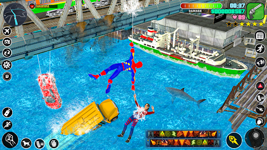 Spider Rope Hero Rescue City screenshot 6