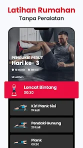 Latihan di Rumah - Fitness App screenshot 5