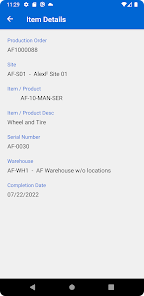 Infor LN As Built Scanning screenshot 2