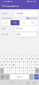 Calcul TVA screenshot 2