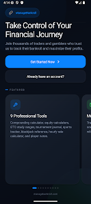 Manage Bankroll: Poker Tracker screenshot 1