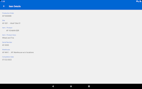 Infor LN As Built Scanning screenshot 8