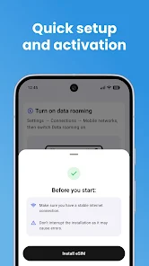 eSim Prepaid Mobile Travel App screenshot 5