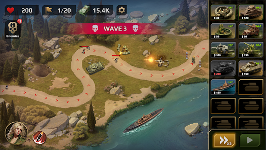 WWII Defense: RTS Army TD game screenshot 7