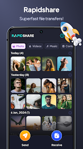 RapidShare: Fast File Transfer screenshot 1