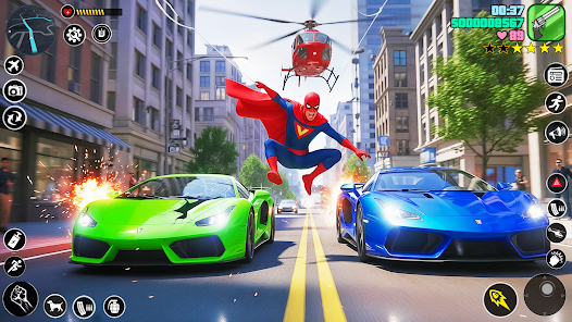 Spider Rope Hero Rescue City screenshot 5