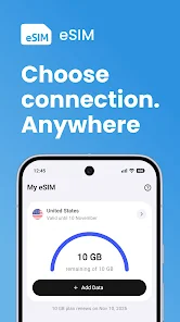 eSim Prepaid Mobile Travel App screenshot 1