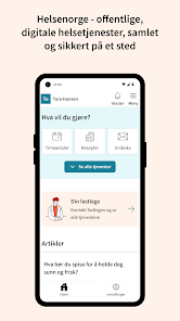 Helsenorge screenshot 1