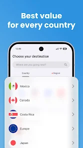 eSim Prepaid Mobile Travel App screenshot 2
