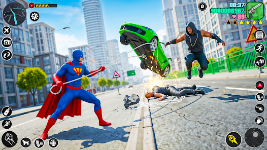 Spider Rope Hero Rescue City screenshot 4