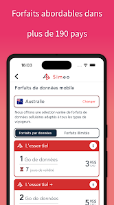 Simeo - eSIM de voyage screenshot 3
