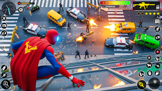 Spider Rope Hero Rescue City screenshot 2