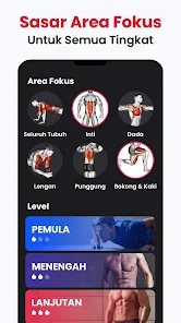 Latihan di Rumah - Fitness App screenshot 2