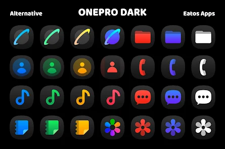 OnePro (Dark) - Icon Pack screenshot 4
