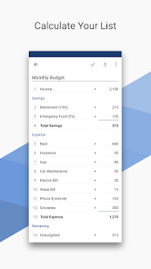CalcList - Calculate Your List screenshot 1