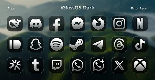 iGlassOS Dark - Icon Pack screenshot 8