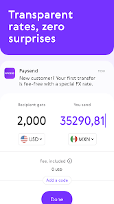 Paysend: Simple Money Transfer screenshot 3