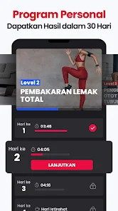 Latihan di Rumah - Fitness App screenshot 4