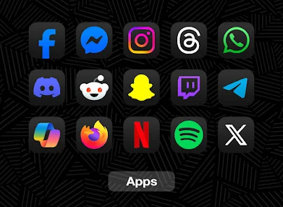 iDarkOS 18 - Icon Pack screenshot 9