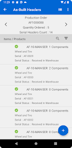 Infor LN As Built Scanning screenshot 4