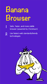 Banana Browser: No Ads, Secure screenshot 1